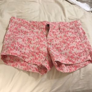 Pink Floral Shorts